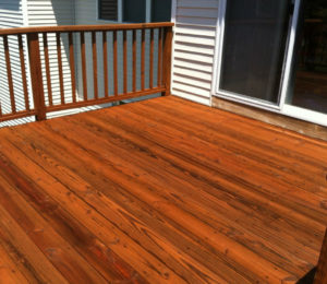 deck staining in Sandyston 